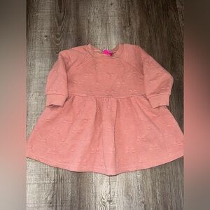 Disney Junior Minnie Bow Print Sweater Dress Size 12 Months